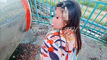 Fun Risky Public Sex In Amusement Park Real!