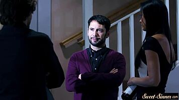 petite beauty gets her tight pussy drilled by horny stepbro