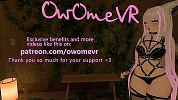 Horny vtuber masturbates loudly with her dildo in vrchat vrchat erp