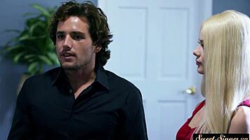 petite beauty gets her tight pussy drilled by horny stepbro