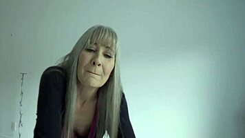 my busty stepgrandmom gives me a special reward