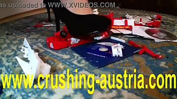 Kimberly asks, 'Want to jerk off to my feet in heels?'