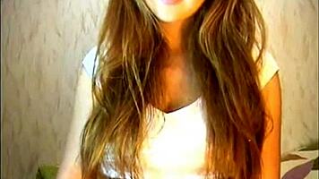 Is This Young Brunette Teasing On Webcam For You?