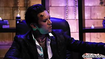 Crazy Goth Teens Kenzie Reeves, Kira Noir, And Jane Wilde Share And Go Crazy Over A Giant Dick In A Hardcore Foursome Fuck Adventure