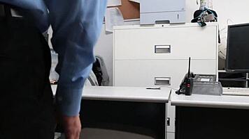 Sexy cutie penelope gets fucked for theft with blowjob