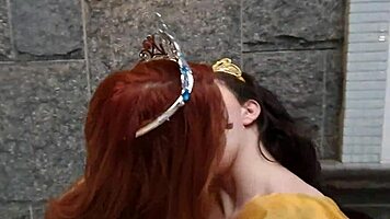 yo, gotta see these hot magical kisses from princess production with cute babes