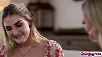 Raw Lesbian 4Some with Stunning Models Kenna James, Emma Hix, April Olsen, and Kenzie Anne