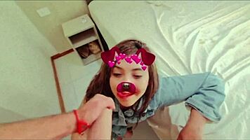 big ass latina sucking rich cock at her ex-husband's house