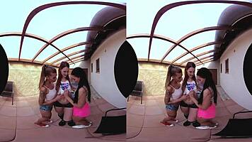 Hey, Check Out These Three Amazing Table Tennis Chicks Getting Wild in a Hardcore POV Threesome