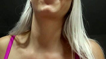Privatemask Plays with Her Big Tits and Ass in Private