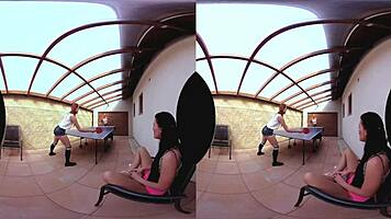 Hey, Check Out These Three Amazing Table Tennis Chicks Getting Wild in a Hardcore POV Threesome