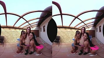 Hey, Check Out These Three Amazing Table Tennis Chicks Getting Wild in a Hardcore POV Threesome