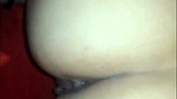 27 year old woman plays with her big ass creampie