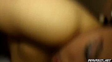 golf assistant plays with his balls in steamy interracial action