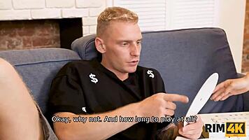 Rim4K Guy Plays Twister But Prefers Sex With Redhead Teen 18+