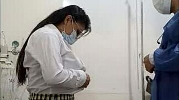 Doctor and patient get steamy for hardcore fucking in medical office