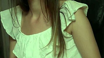 Arousing Kitten Fingers Tight Twat Until She Climaxes