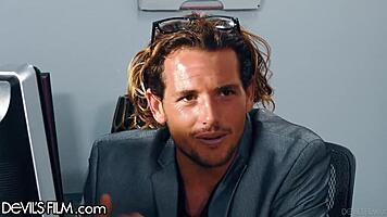 Bffs fuck guidance counselor for advice, ending with facial cumshot