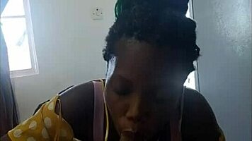 sweet teen sucks monster cock in lingerie like ebony milf - jhodez1