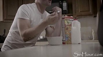 Jane Wilde seduced into blowjob by stepbro