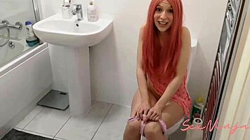 ugh, step sis hates wearin’ too many chlotes at home, gets me hard every time!