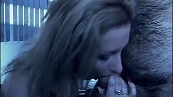 The slutty teen 18+ girl loves sucking cocks in a group orgy, getting hardcore blowjobs all around.