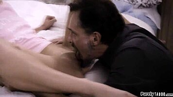 stepdad bangs stepteen for partying late