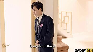 Daddy4k, this mature guy teaches sweet bride real sex tricks before her big ceremony