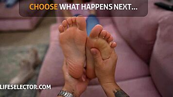 hey, wanna see tiffany tatum's cute feet in wild fetish action?