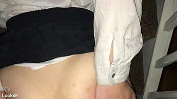 Teen anal stretching ass gets hardcore fucking