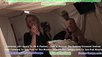Doctor Tampa Examines Channy Crossfire in Twisted Dystopian Clinic with Nurse Stacy Shepard