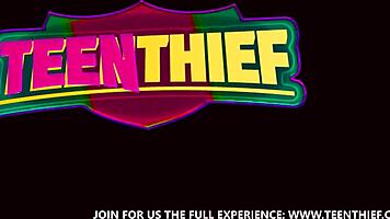 a huge cock is about to fuck this naughty and shoplifter teen 18+