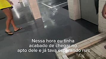 Skinny African Amateur Gags Hard on Face Fucking in Stranger's Apartment