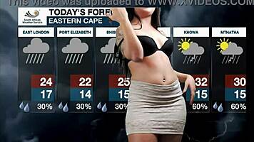 Does Weather Girl Lose Mind Over Tight Pussy?