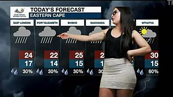 Does Weather Girl Lose Mind Over Tight Pussy?