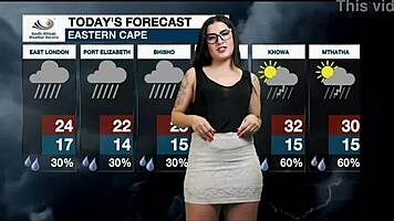 Does Weather Girl Lose Mind Over Tight Pussy?