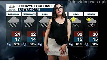 Does Weather Girl Lose Mind Over Tight Pussy?