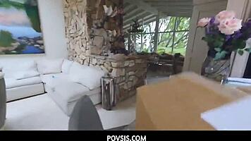 Povsis - dirty 18+ slut gets butt pounded by stepbrother hard.