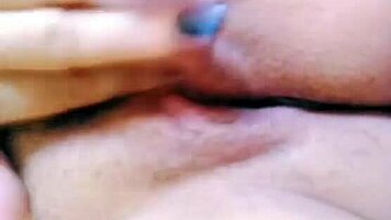 teen rubs pussy hard!
