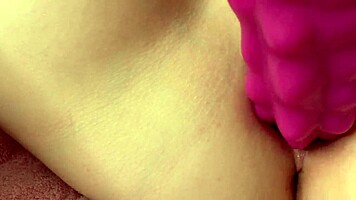 Young Woman Uses Monster Dildos for Dual Orgasms