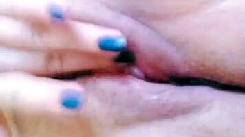teen rubs pussy hard!