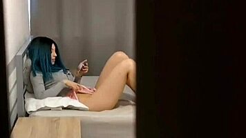 Step-Sister Masturbates While Hiding In Closet