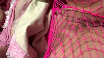 Stunning Pink Strip Tease with Hairless Beauty! Watch Her Now!