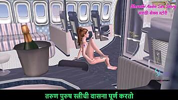 marathi audio 3d cartoon: teen girl fingers ass and pussy on floor 😏