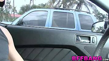 asian teen 18+ gets facial after roadside teasing and hardcore hammering