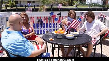 bratranec jebe sestrično močno na divji zabavi 4. julija