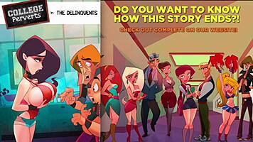 Oh, these delinquents are such perverts! They assfuck and blowjob teen 18+ anime girls in hardcore anal hentai