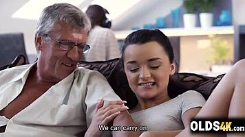 Little Slut Erica Black Cheats Boyfriend with His Perverted Friend