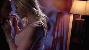 misslick com - busty brunette has anonymous lesbian sex