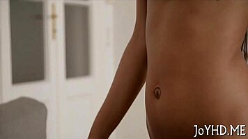 Teen slut craves rough fucking and gets her nude body pounded by hard penis in hardcore amateur couple sex